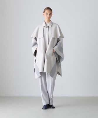 ◇Ca混2TONEリバーケープコート（5315252102