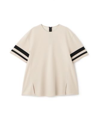 美品 アドーア コットンダンボールカットソー ライトピンク クルーネック マットストレッチダンボールカットソー（5315260608