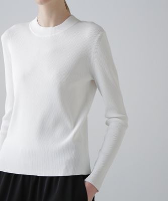 【新品タグ付き】アドーア　ADORE　ベーシックリブニット　ホワイト　長袖　M ベーシックリブニット | ADORE（アドーア） ｜【公式】通販mix