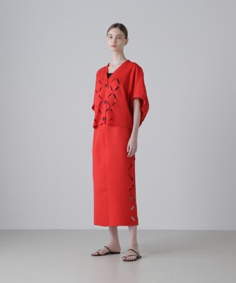 ◆スカシカシパンニットスカート（５３１５２７２７２３）