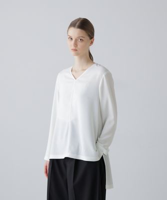 ＜ADORE (Women)＞バックサテンジョーゼットＶネック（５３１６１１０２２９）