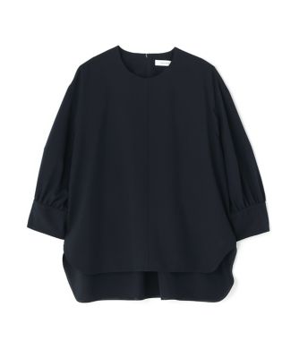 アドーア プレーンクロスブラウス ブラック ADORE(アドーア)｜◇シルキープレーンクロスブラウス/ブラック の通販