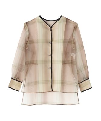 ＜ADORE (Women)＞◆オンブレチェックプリントブラウス（５３１６１１０３２４）