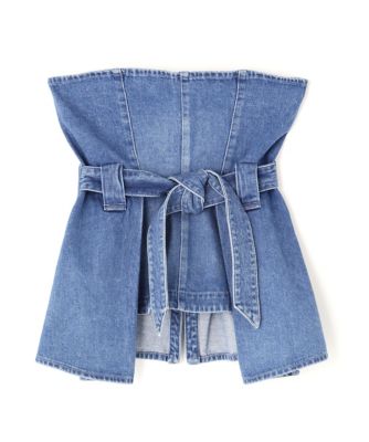 ＜ADORE (Women)＞◆デニムビスチェ　インディゴ（５３１６１１０３６４）