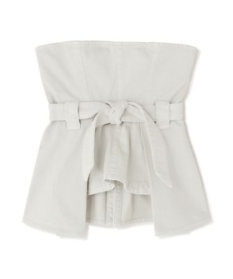 ＜ADORE (Women)＞◆デニムビスチェ　ホワイト（５３１６１１０３６５）