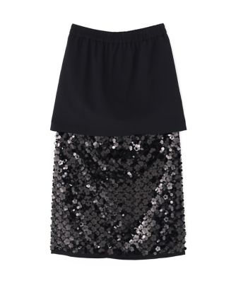 ＜ADORE (Women)＞◆フラワーシークインスカート（５３１６１２０１１９）