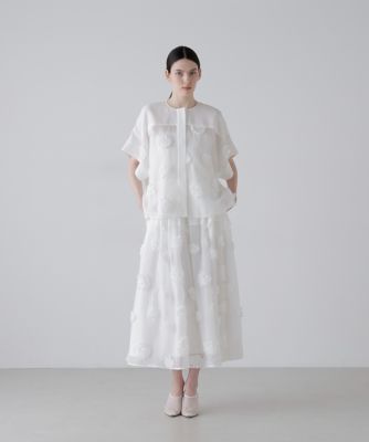 ＜ADORE (Women)＞◆ドットフラワーエンブロイダリースカート（５３１６１２０４２５）