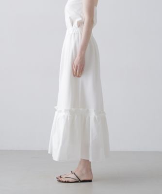 【新品未使用】ホワイト メッシュスカート 1PUTUGALE3 ソフトメッシュスカート（5316120503） | ADORE (Women