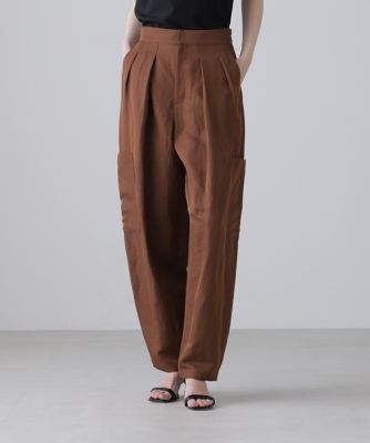 骨董品　茶色 ◇シルキープレーンクロスパンツ（5316130325） | ADORE