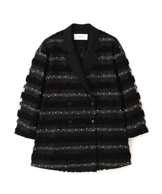 ＜ADORE (Women)＞◆チャンキーテープボーダージャケット（５３１６１５０１０１）