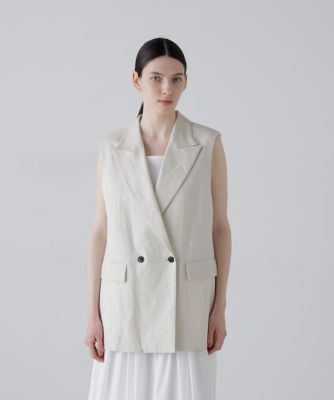 ＜ADORE (Women)＞◆デラヴェライク麻ジレ（５３１６１５０４００）