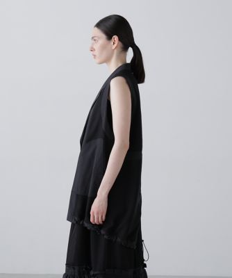 【今季25SS/新品】ADORE メッシュウェストジャケット38 ADORE(アドーア)｜◇ドットメッシュジャケット/ネイビー の通販