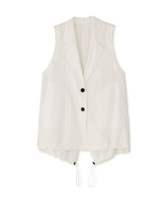 【今季25SS/新品】ADORE メッシュウェストジャケット38 ADORE(アドーア)｜◇ドットメッシュジャケット/ネイビー の通販