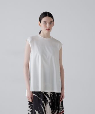 ＜ADORE (Women)＞◆ハイゲージコンパクトジャージーノースリーブ（５３１６１６０４２６）