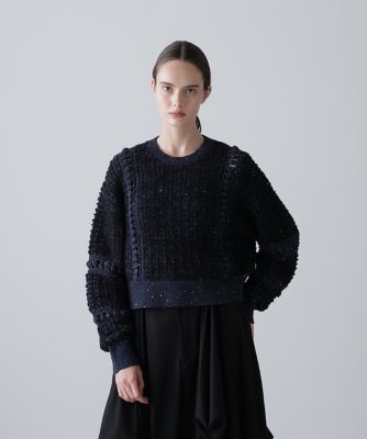【未使用級】ADORE ミックスパターンニット 24年トップス ニット ◇ミックスヤーンニット（5316170024） | ADORE (Women