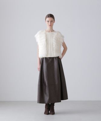 ◇フェイクレザースカート（5316220805） | ADORE (Women