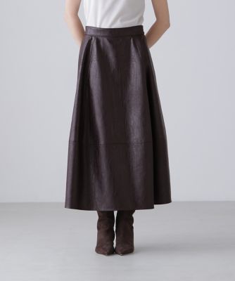 ◇フェイクレザースカート（5316220805） | ADORE (Women