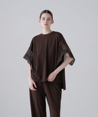 極美品 アドーア マットポンチカットソー 洗える ブラック ゆったり マットポンチトップス（5316260611） | ADORE (Women