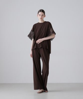 極美品 アドーア マットポンチカットソー 洗える ブラック ゆったり マットポンチトップス（5316260611） | ADORE (Women