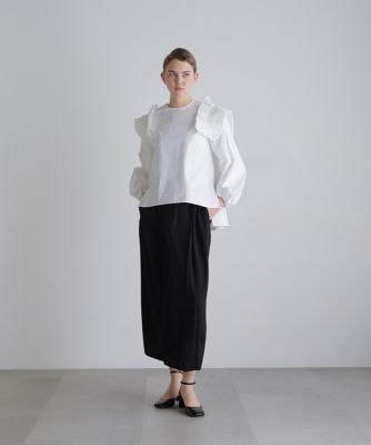 Clothing ISETAN × MITSUKOSHI ブラウス スタンドカラーかまぼこプリーツブラウス ／洗える | HIROKO BIS