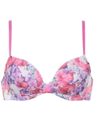 パルファージュ. リボンブラ3／4カップブラブラジャーショーツE70M