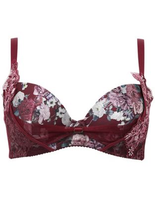 ＜Wacoal (Women)＞リボンブラ　脇すっきり　ワイヤーブラ（３／４カップ）（ＢＸＢ４７３）