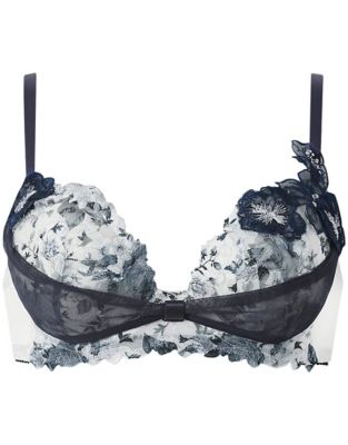 リボンブラ　胸もとフィットながもち　ワイヤーブラ（３／４カップ）（ＢＸＢ４９０）