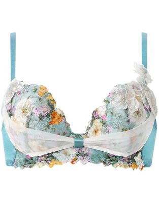 リボンブラ　胸もとフィットながもち　ワイヤーブラ（３／４カップ）（ＢＸＢ４９０）