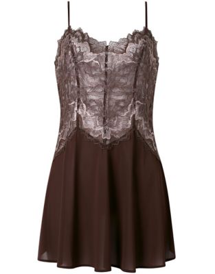 231 キャミソール❤️ レースサテンキャミソール(キャミソール)｜ルームウェア・パジャマ通販