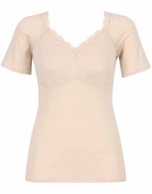 ＜Wacoal (Women)＞カップ付きインナー（３分袖）（ＪＲＣ５４１）