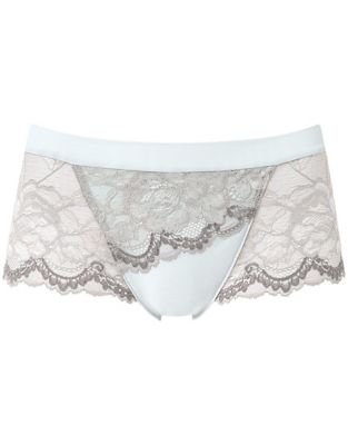 ＜Wacoal (Women)＞小さく見せるブラ＜メッシュ＞　ペア　レディスショーツ（ボーイレングス）（ＰＲＡ２２９）