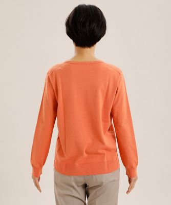 ホールガーメント（Ｒ）Ｖネックニット《オーガニックコットン》（１００１１７００１０）