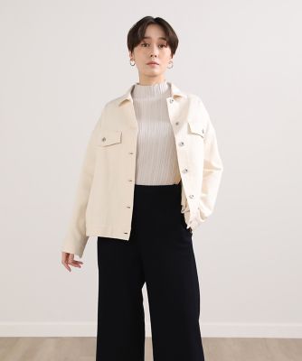 ＜I.T.’S. INTERNATIONAL（Women）＞ワイドデニムジャケット《ＳＵＶＩＮ　ＤＥＮＩＭ》（１０２０１４４３３３）