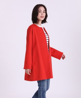 ＜I.T.’S. INTERNATIONAL（Women）＞ノーカラーコート《Ｓｕｐｅｒ１１０’ｓ　Ｗｏｏｌ》（１０２４１１１０１０）