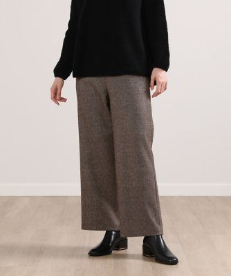 ＜I.T.’S. INTERNATIONAL（Women）＞メランジツイルストレートワイドパンツ（１０２４１６１０３７）