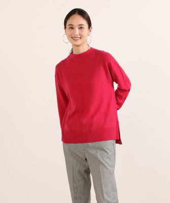 ウールカシミヤモックネックニット（１０２４１７００２２）
