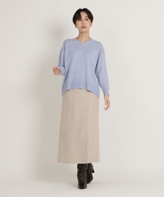 ウールカシミヤブレンドＶネックニット（１０２４１７００３１）