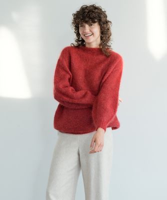 モヘアモックネックニット（１０２４１７００３９）