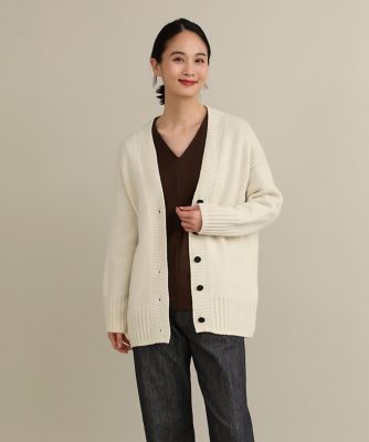 ＜I.T.’S. INTERNATIONAL（Women）＞ボリュームＶネックカーディガン（１０３０１７８０５４）