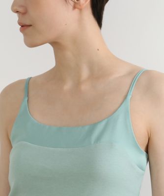 サテン切り替えキャミソール《スビン綿ＭＩＸフライス》（１０３０１９０００６）