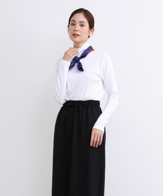 ＜I.T.’S. INTERNATIONAL（Women）＞ハイネックカットソー《スビン綿ＭＩＸフライス》（１０３０１９０１０３）