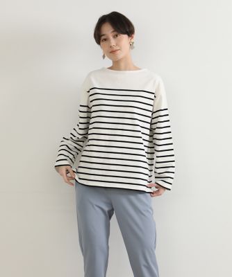＜I.T.’S. INTERNATIONAL（Women）＞ボーダーバスクＴシャツ（１０３１１９００３３）