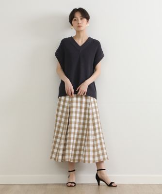 ノースリーブＶネックニット（１０３２１７００１８）