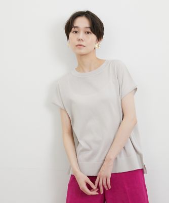 ＜I.T.’S. INTERNATIONAL（Women）＞フレンチスリーブニット　　（１０３２１７００２１）