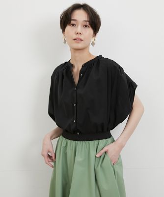 ＜I.T.’S. INTERNATIONAL（Women）＞フレンチスリーブギャザーブラウス（１０３２１８２０４５）