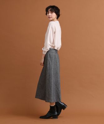 メランジツイルフレアスカート（１０３４１５２０４０）
