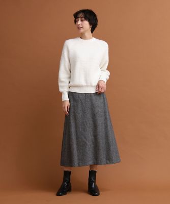 メランジツイルフレアスカート（１０３４１５２０４０）