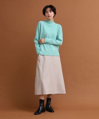 メランジツイルフレアスカート（１０３４１５２０４０）