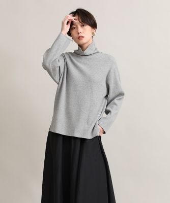 ＜I.T.’S. INTERNATIONAL（Women）＞ハイネックオーバーサイズワッフルカットソー（１０３４１９００３３）