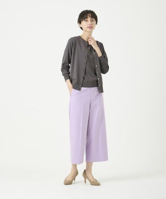 ベーシックワイドクロップドパンツ（１０４０１６１００２）
